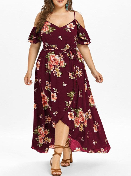 Summer Plus Size Loose Beach Long Dress Skirt - MINOOO's