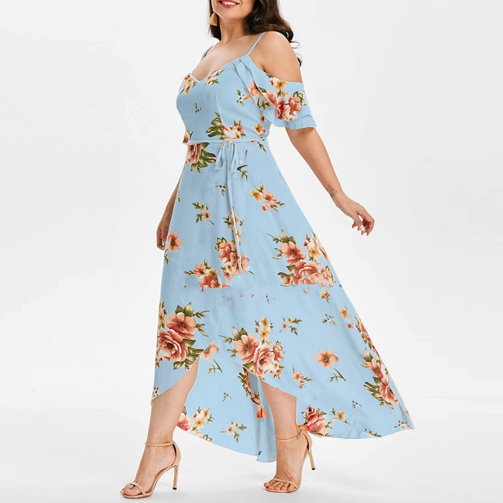 Summer Plus Size Loose Beach Long Dress Skirt - MINOOO's