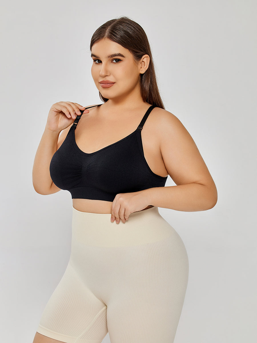 Comfortable +Size Cotton Wirefree Bra - MINOOO's