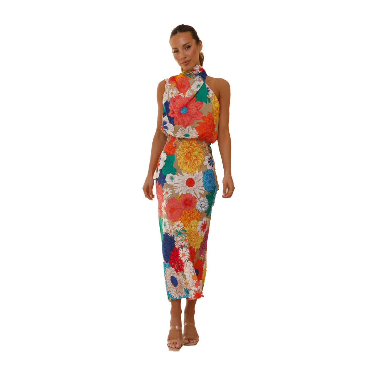 Colorful Bloom Maxi Dress - MINOOO's