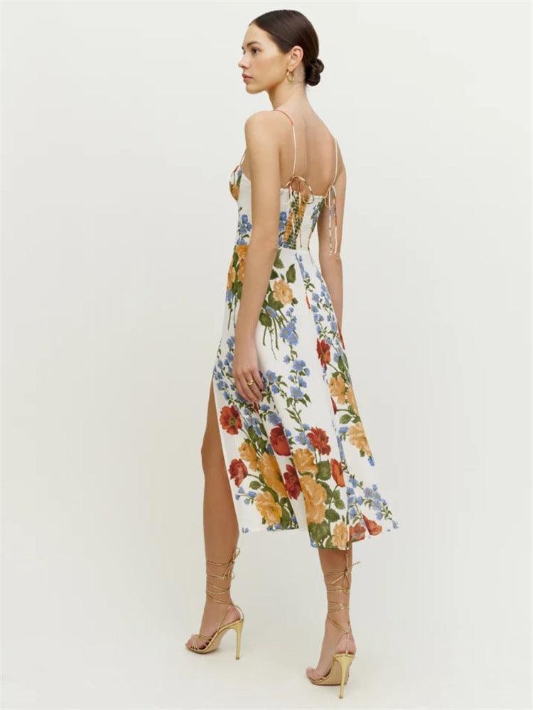 Summer Bloom Midi Dress - MINOOO's