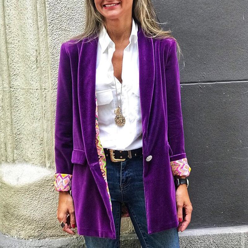 Vibrant Elegance Printed Blazer Collection - MINOOO's