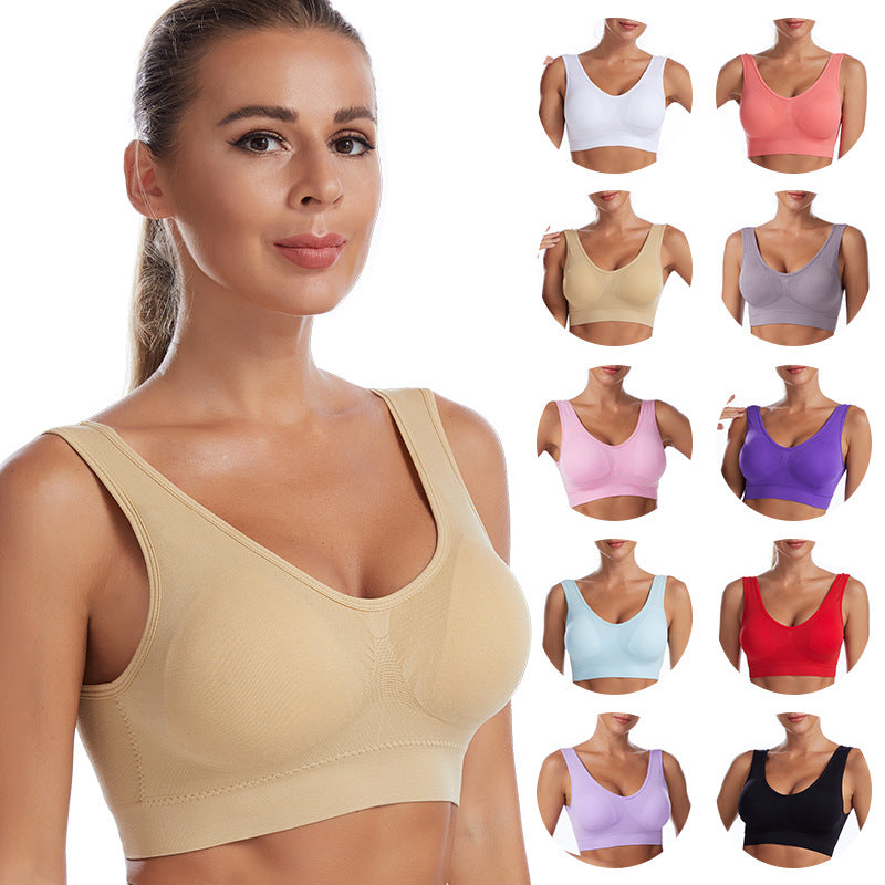 Running Shockproof Push Up Sports Bra +size - MINOOO's