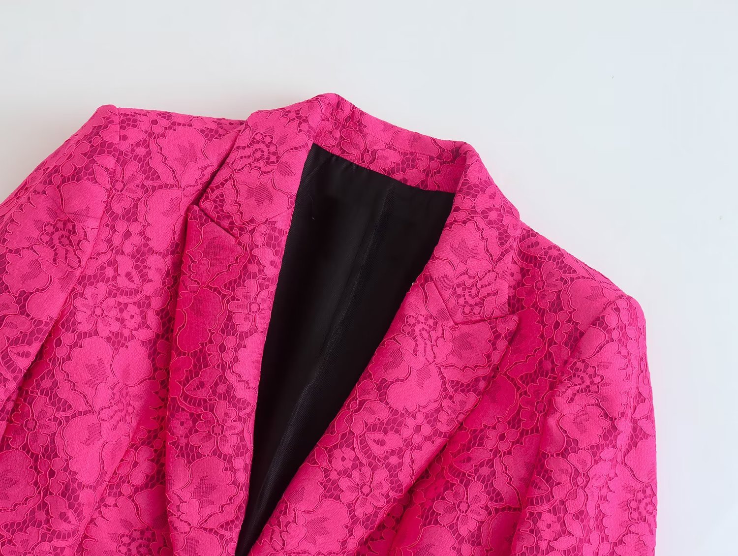 Pink Lace Blazer Suit - MINOOO's