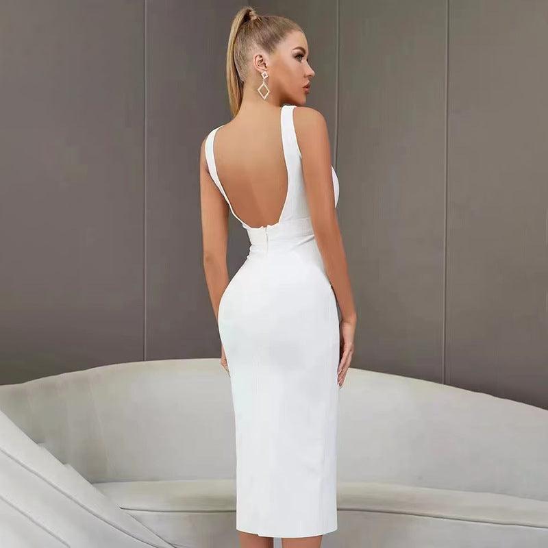 Elegant Cutout Midi Dress - MINOOO's