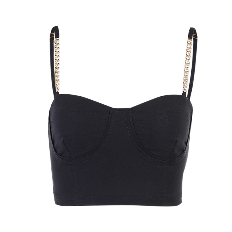 Chic Chain Strap Crop Top - MINOOO's
