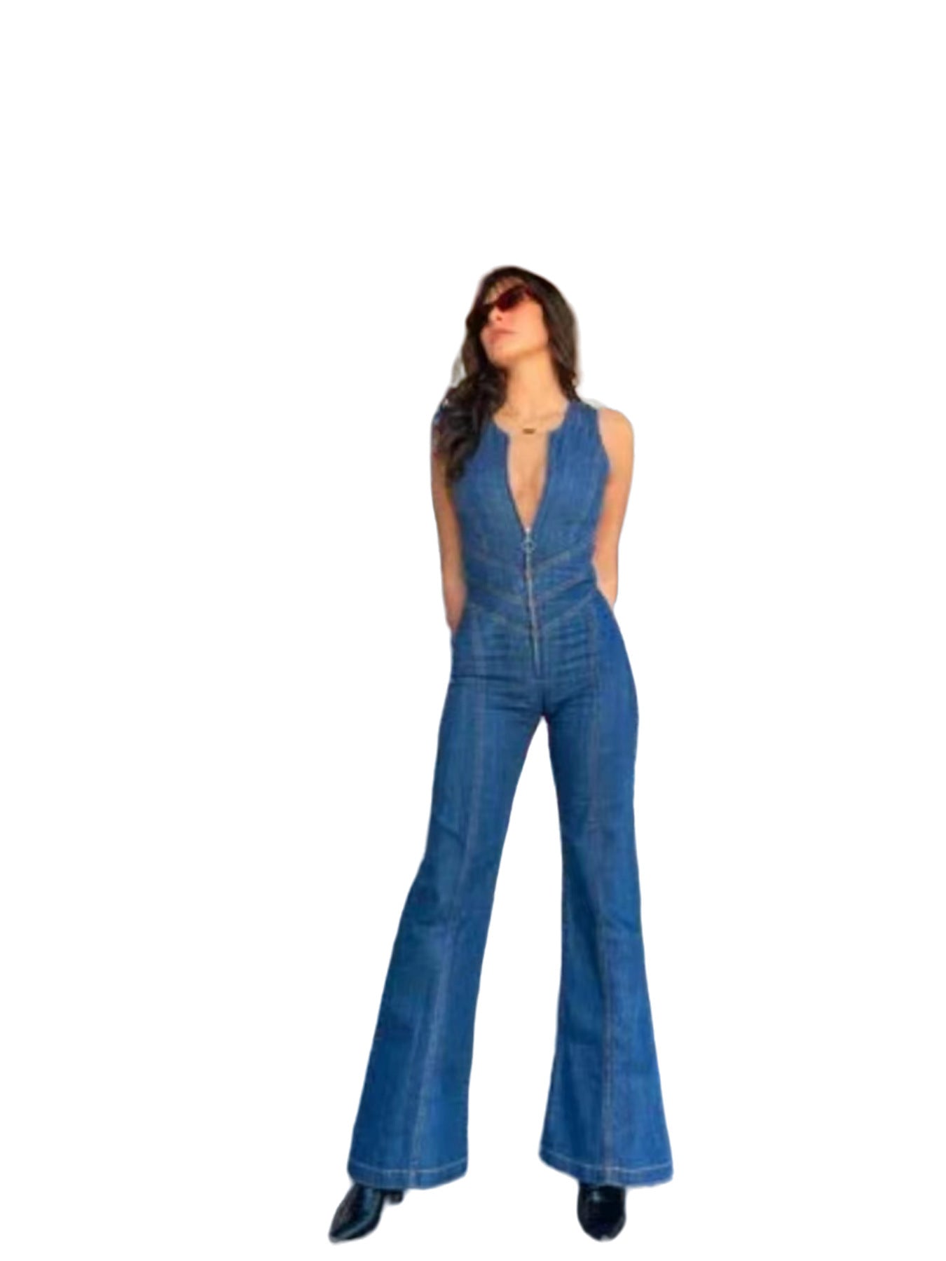 Retro Revival Denim Jumpsuit - MINOOO's