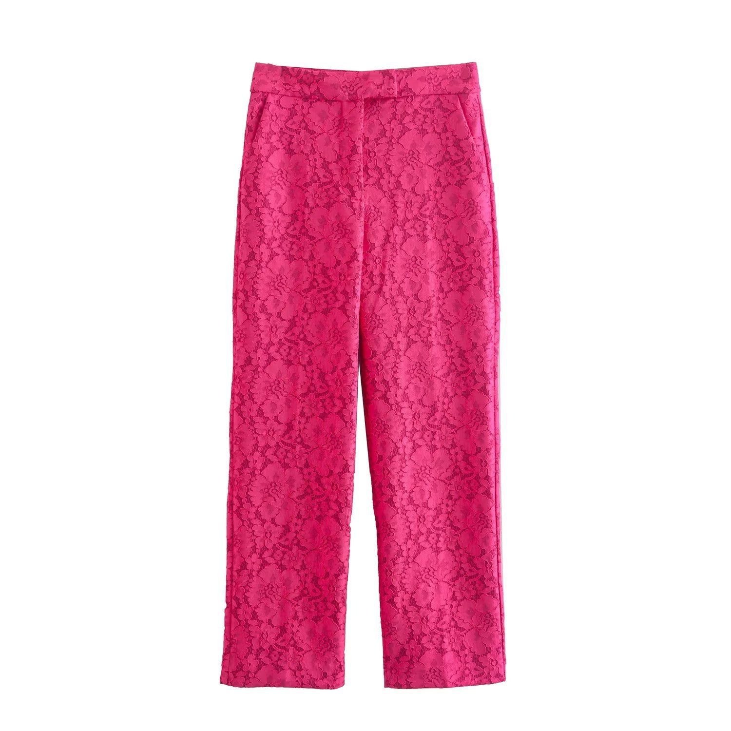 Pink Lace Blazer Suit - MINOOO's