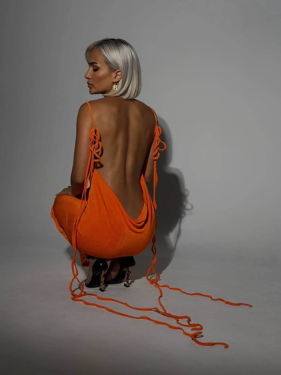 Sexy Slim Gleam Backless Gown - MINOOO's