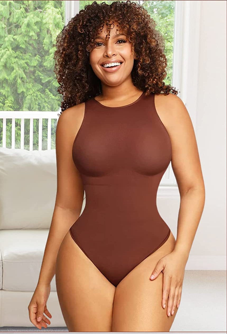 Seamless High-Neck Bodysuit Shapewear - MINOOO's