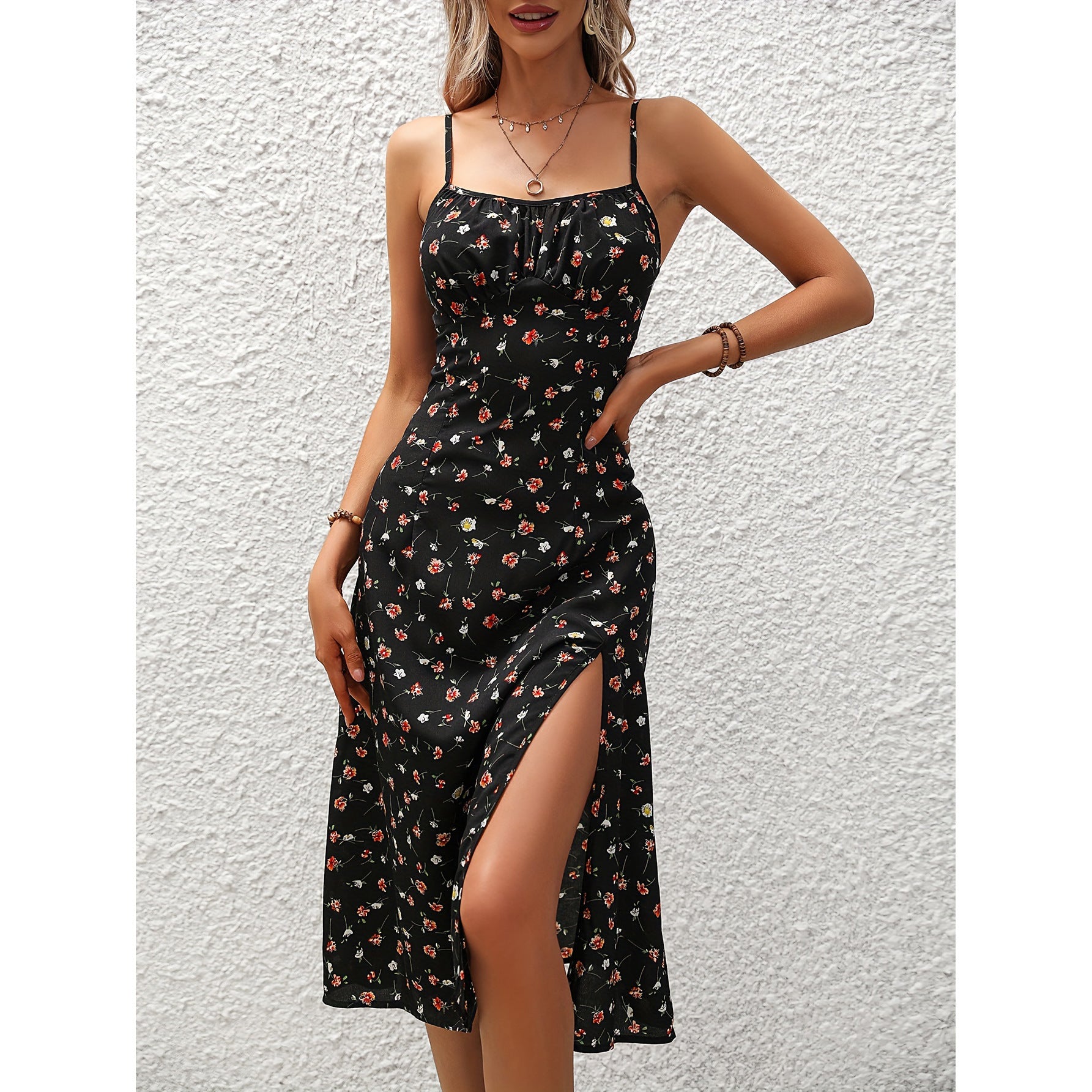 Polka Dot Midi Sundress - MINOOO's