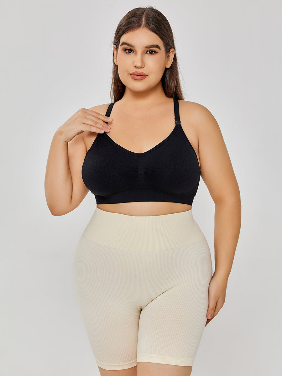 Comfortable +Size Cotton Wirefree Bra - MINOOO's