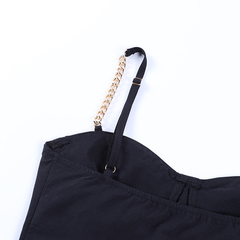 Chic Chain Strap Crop Top - MINOOO's