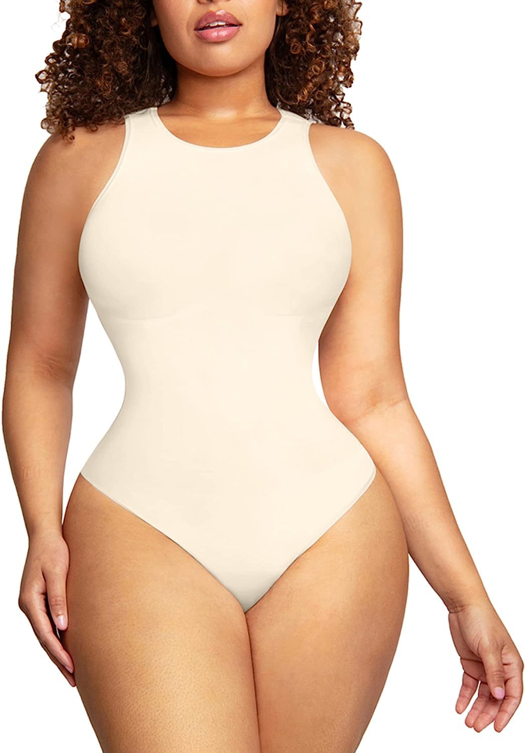 Seamless High-Neck Bodysuit Shapewear - MINOOO's