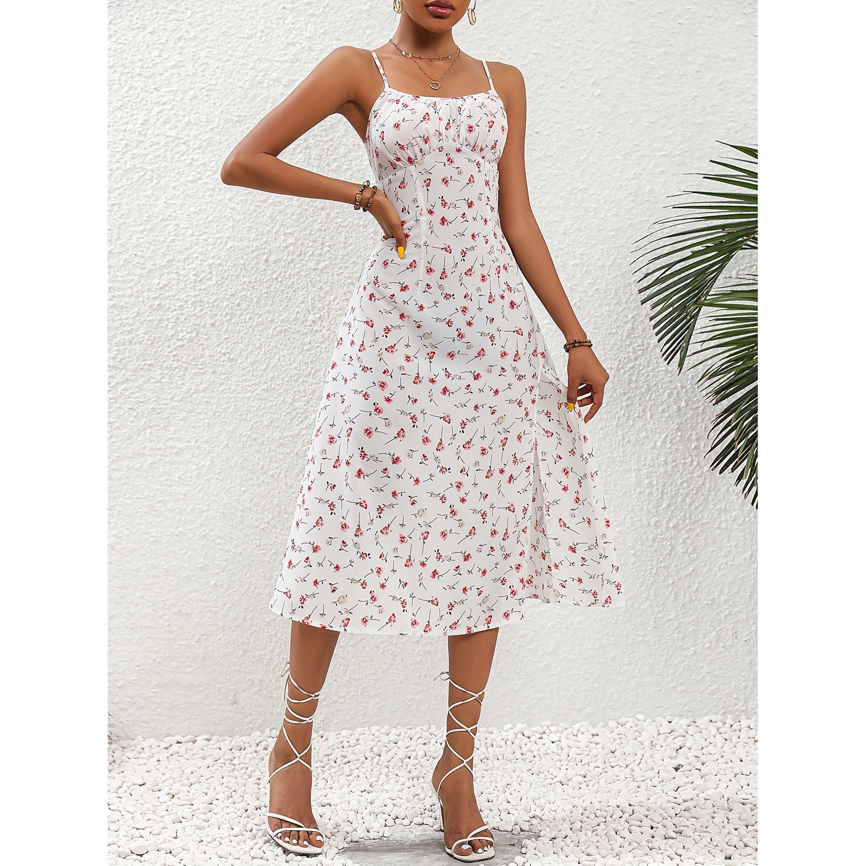 Polka Dot Midi Sundress - MINOOO's