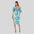 Off-Shoulder Floral V-neck Dress - MINOOO's