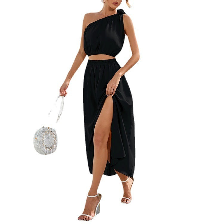 Elegance One-Shoulder Maxi Dress - MINOOO's