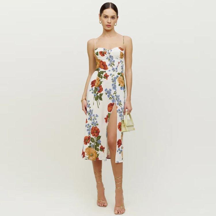 Summer Bloom Midi Dress - MINOOO's