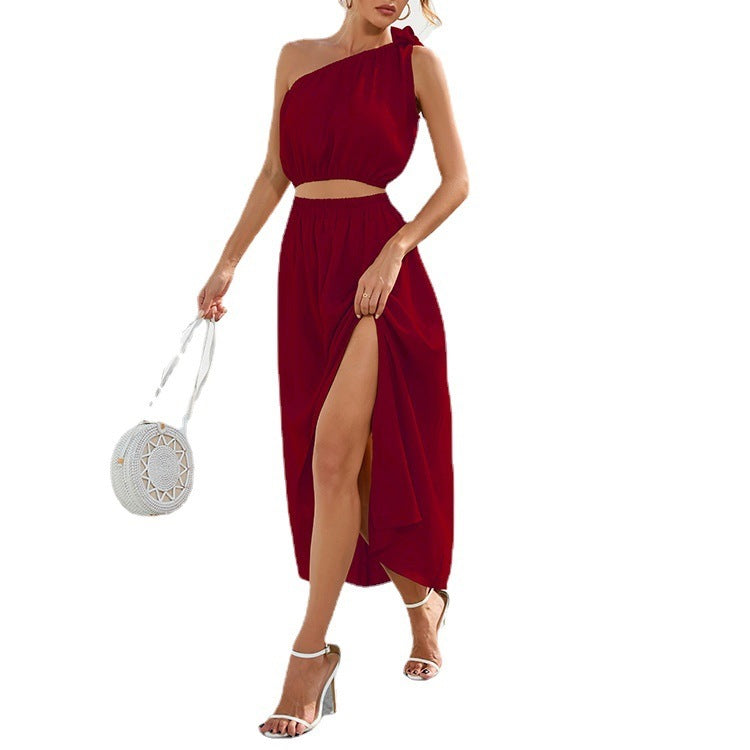 Elegance One-Shoulder Maxi Dress - MINOOO's