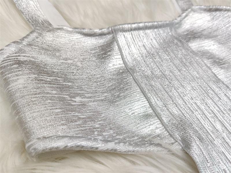 Gold Cutout Midi Dress - MINOOO's