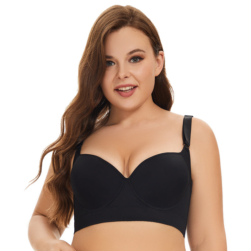 Seamless Push Up Breast Holding Bra +size - MINOOO's