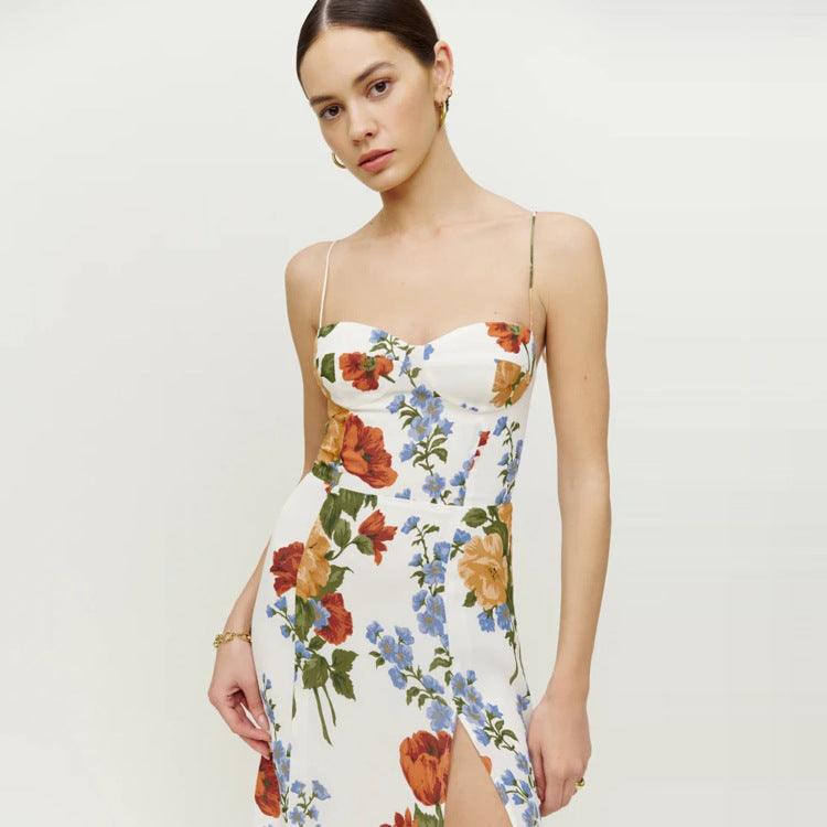 Summer Bloom Midi Dress - MINOOO's