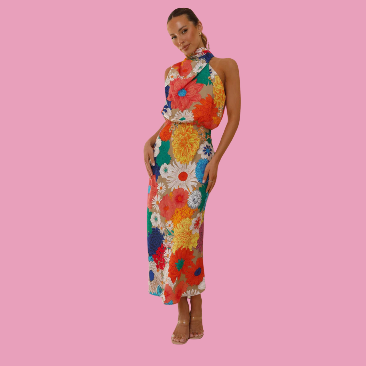 Colorful Bloom Maxi Dress - MINOOO's
