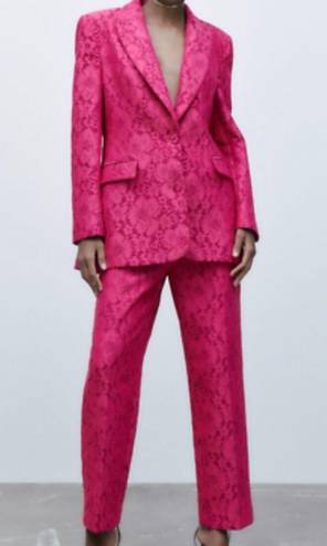 Pink Lace Blazer Suit - MINOOO's