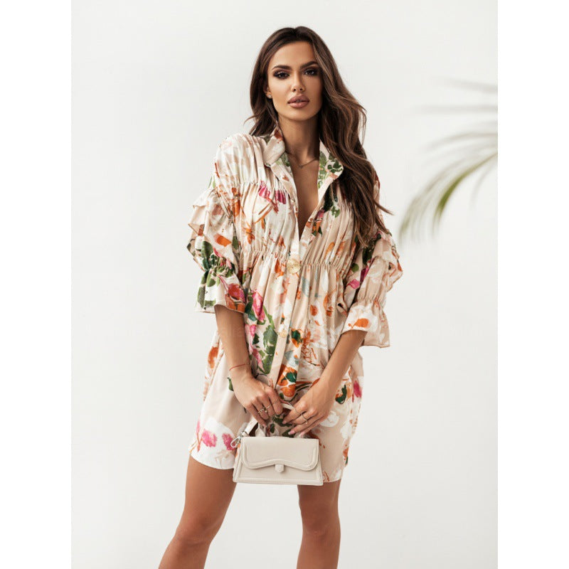 Women's Summer New Fashion Wear Loose Shirt Dress - MINOOO's