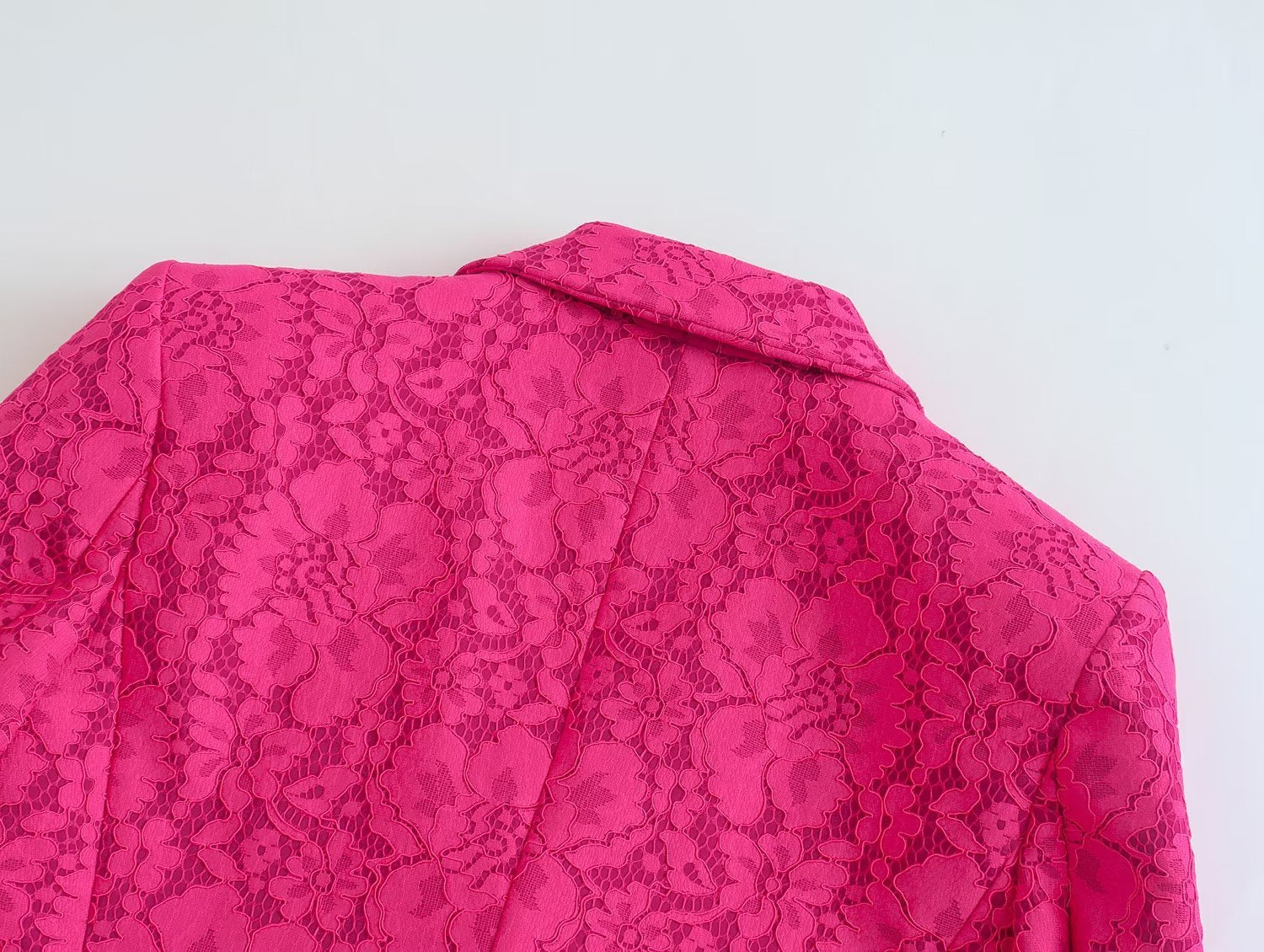 Pink Lace Blazer Suit - MINOOO's