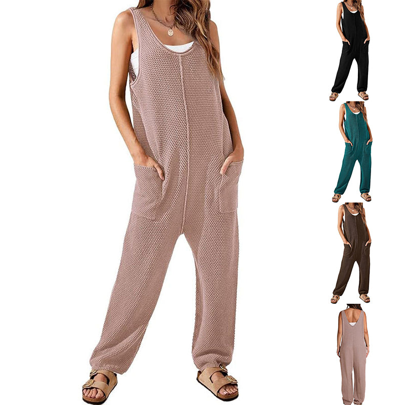 Jumpsuit Double Pocket Cargo Pants - MINOOO's