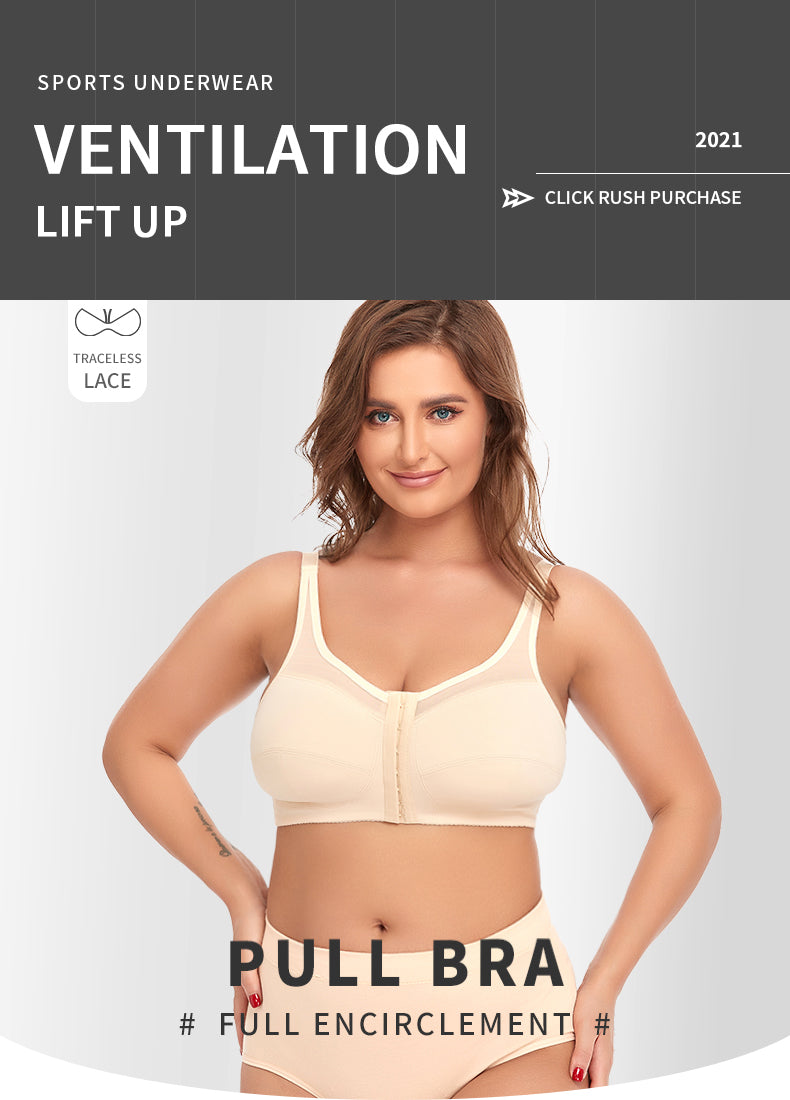 Wireless Lace Big Cup Bra - MINOOO's