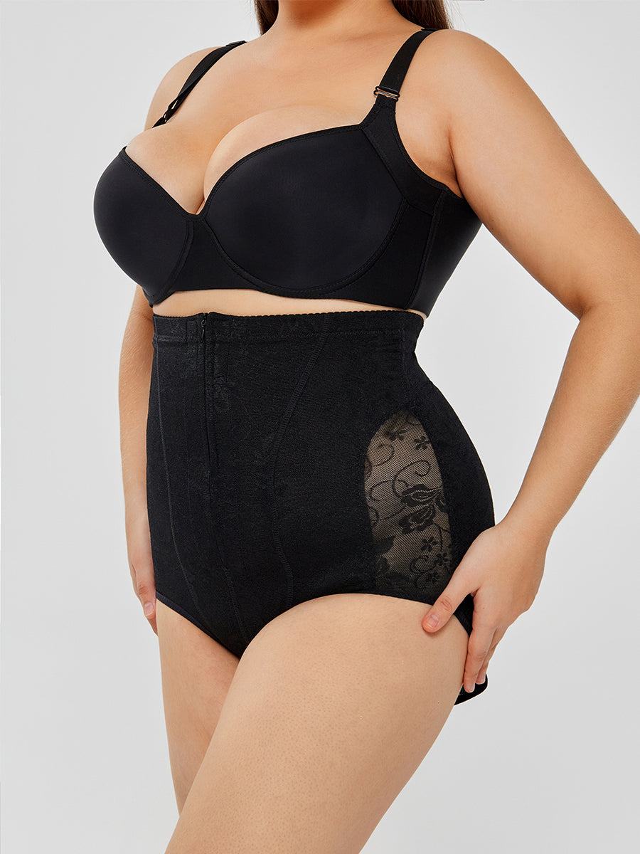 Lace High Waisted Body Shaper Plus Size - MINOOO's