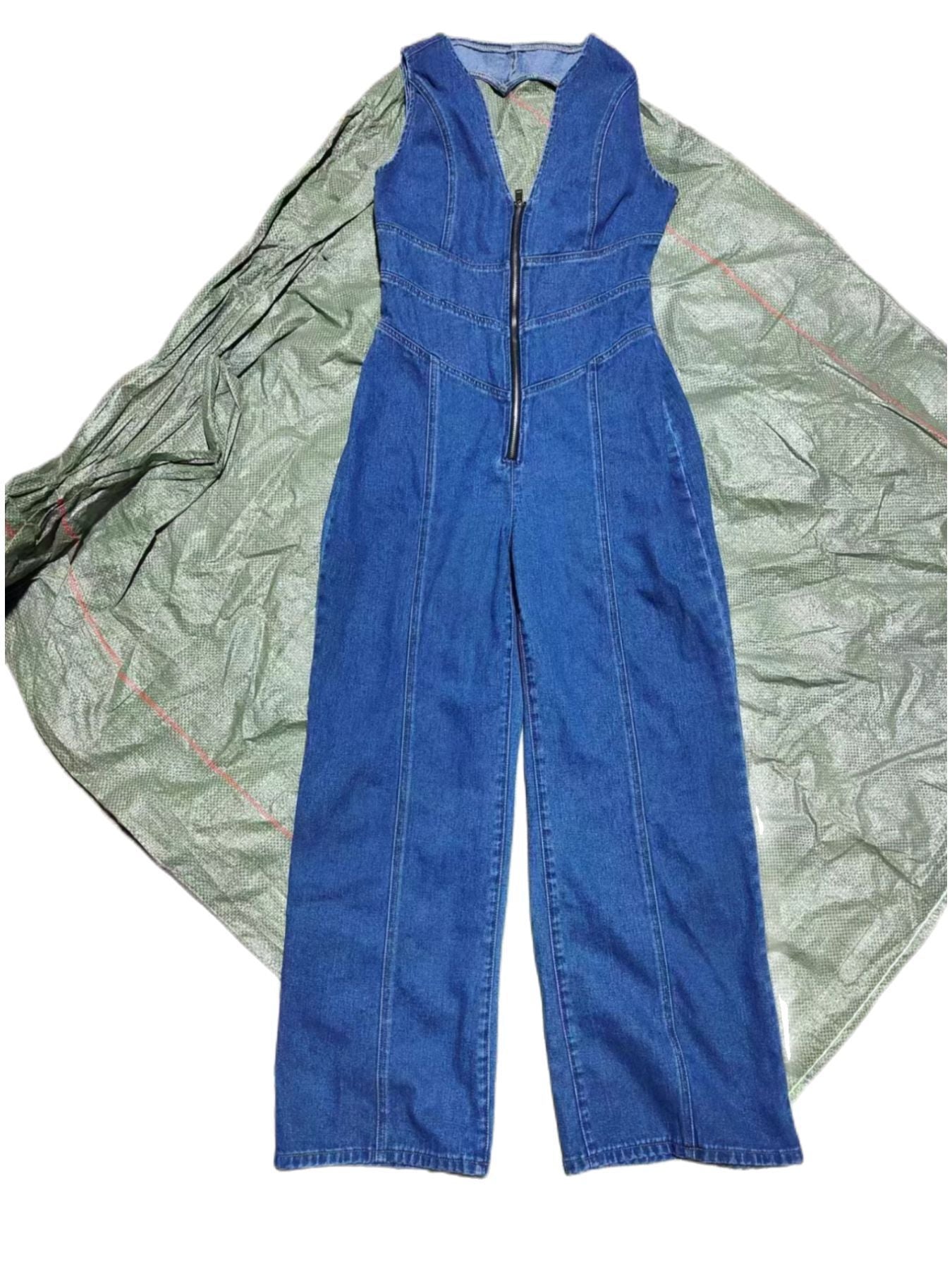 Retro Revival Denim Jumpsuit - MINOOO's