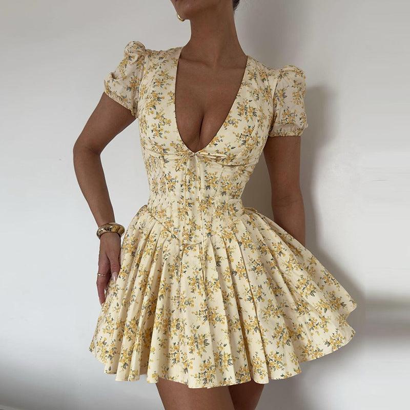 Sunshine Meadow Mini Dress - MINOOO's